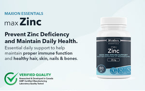 Max Zinc - Maintain Healthy Skin, Bones, Hair, and Nails