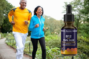 Max Vitamin B12 with Folic Acid - Essential for Energy Production and Improved Memory