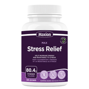 Maxion Stress Relief, 80.4g Powder with Lion's Mane, Maitake, Reishi and Cordyceps to Help Increase Energy and Resistance to Stress