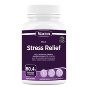 Maxion Stress Relief, 80.4g Powder with Lion's Mane, Maitake, Reishi and Cordyceps to Help Increase Energy and Resistance to Stress