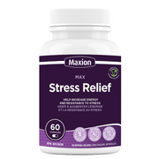 Maxion Stress Relief, 60 Capsules with Lion's Mane, Maitake, Reishi and Cordyceps to Help Increase Energy and Resistance to Stress