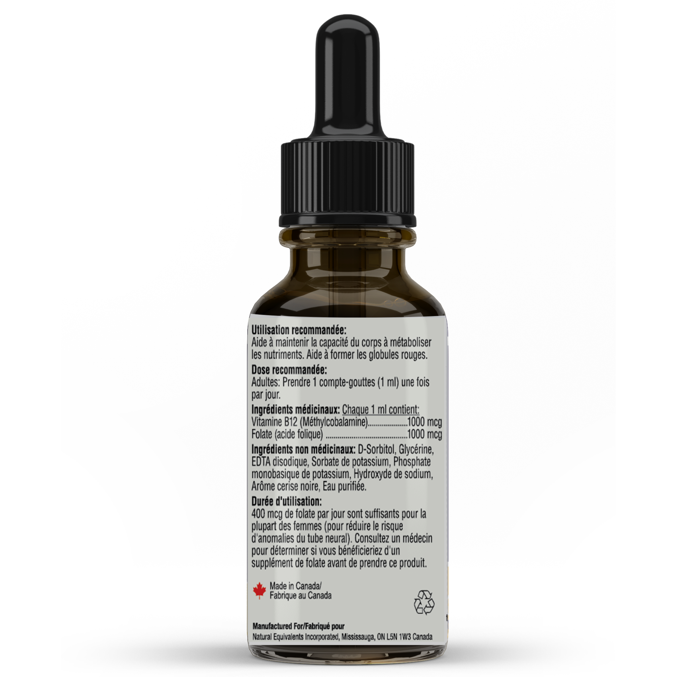 Max Vitamin B12 with Folic Acid - Essential for Energy Production and Improved Memory