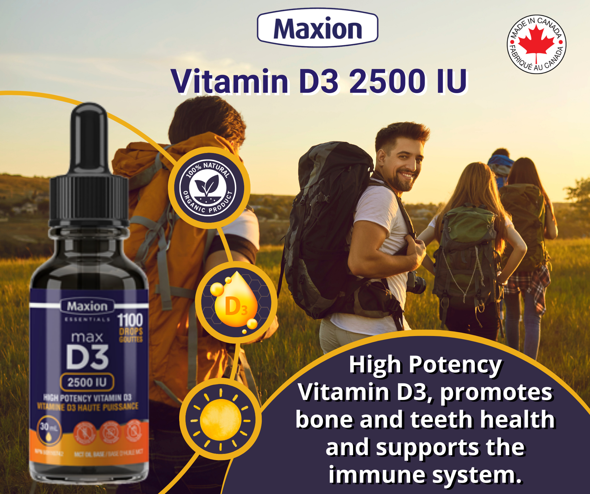 Max Vitamin D3 2500 IU  30mL
