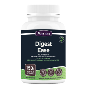 Maxion Digest Ease, 153g Powder with Milk Thistle, Ginger, Cranberry and Prickly-Pear Leaf to Help Relieve Nausea and Digestive Spasms