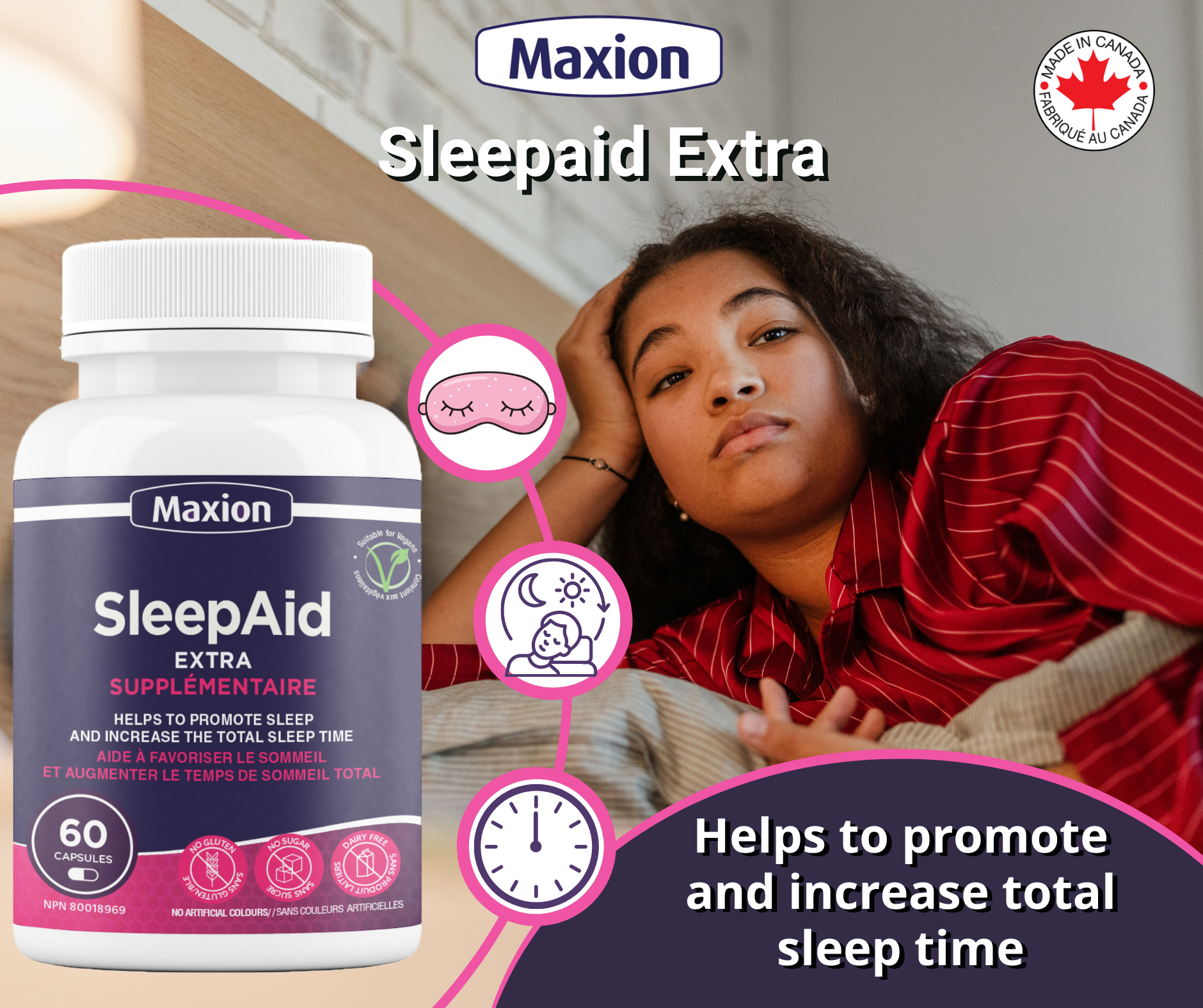 SleepAid Extra - Promote Sleep and Increase Total Sleep Time