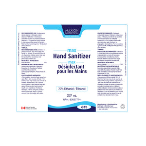 Désinfectant pour les mains Ethyl 70% Format voyage 60 ml