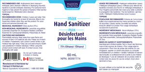 Hand Sanitizer Ethyl 70%  Travel size 60 ml