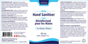 Désinfectant pour les mains Ethyl 70% Format voyage 60 ml