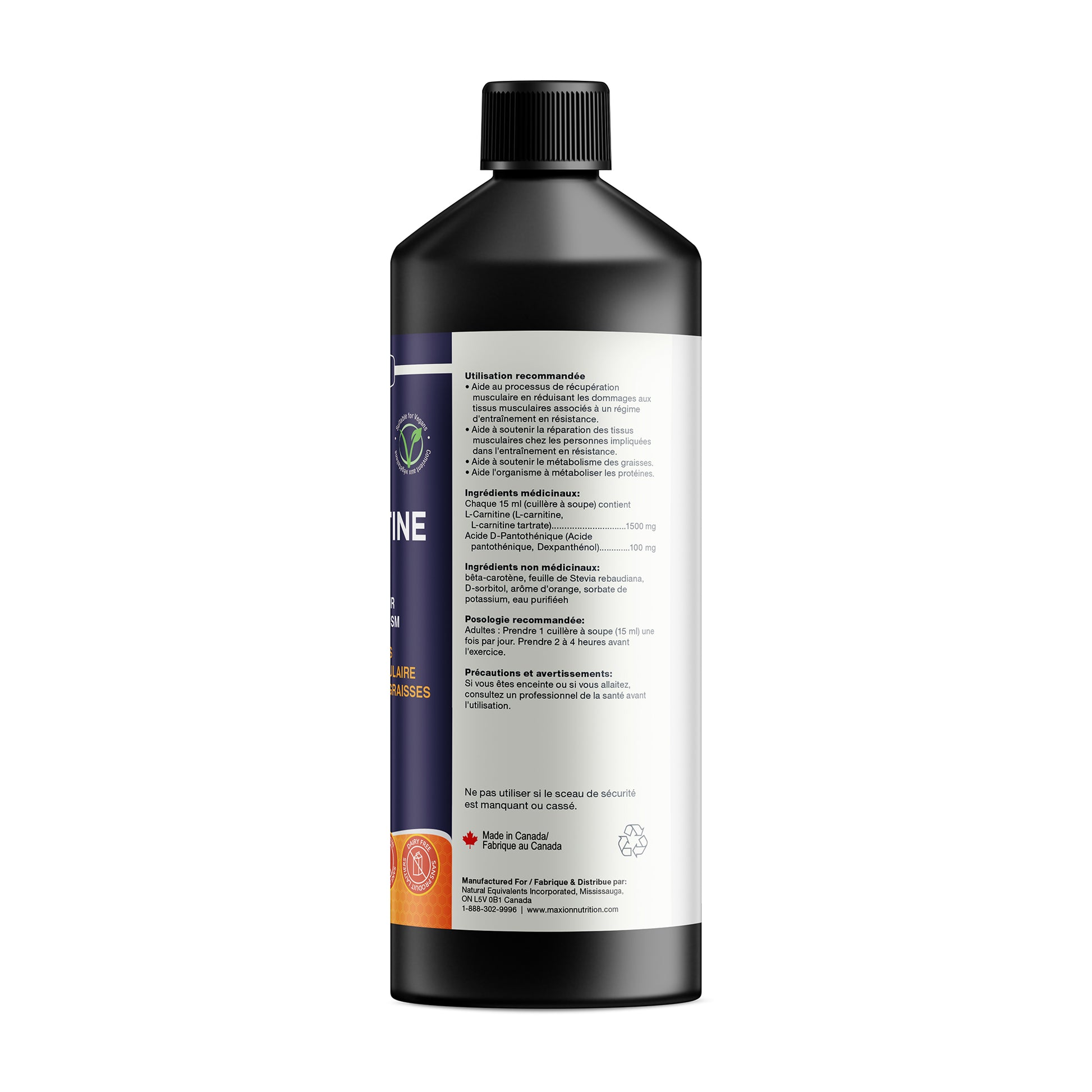 maxion nutrition l carnitine Maxion L- 1500 mg 450 mL L-Carnitine for fat loss and