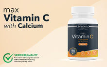 Load image into Gallery viewer, Max Vitamin C with Calcium- Repair Body Tissues, Formation of Collagen and Absorption of Iron