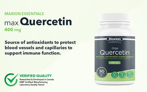 Max Quercetin - Favorise la santé cardiovasculaire et immunitaire - (400 mg)