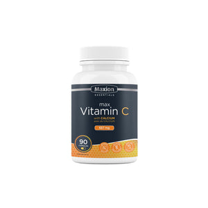 Max Vitamin C with Calcium- Repair Body Tissues, Formation of Collagen and Absorption of Iron