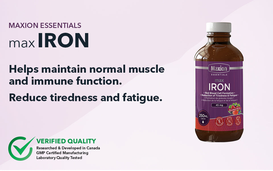 Max Iron - Combat l'anémie, combat la fatigue et développe les cellules sanguines