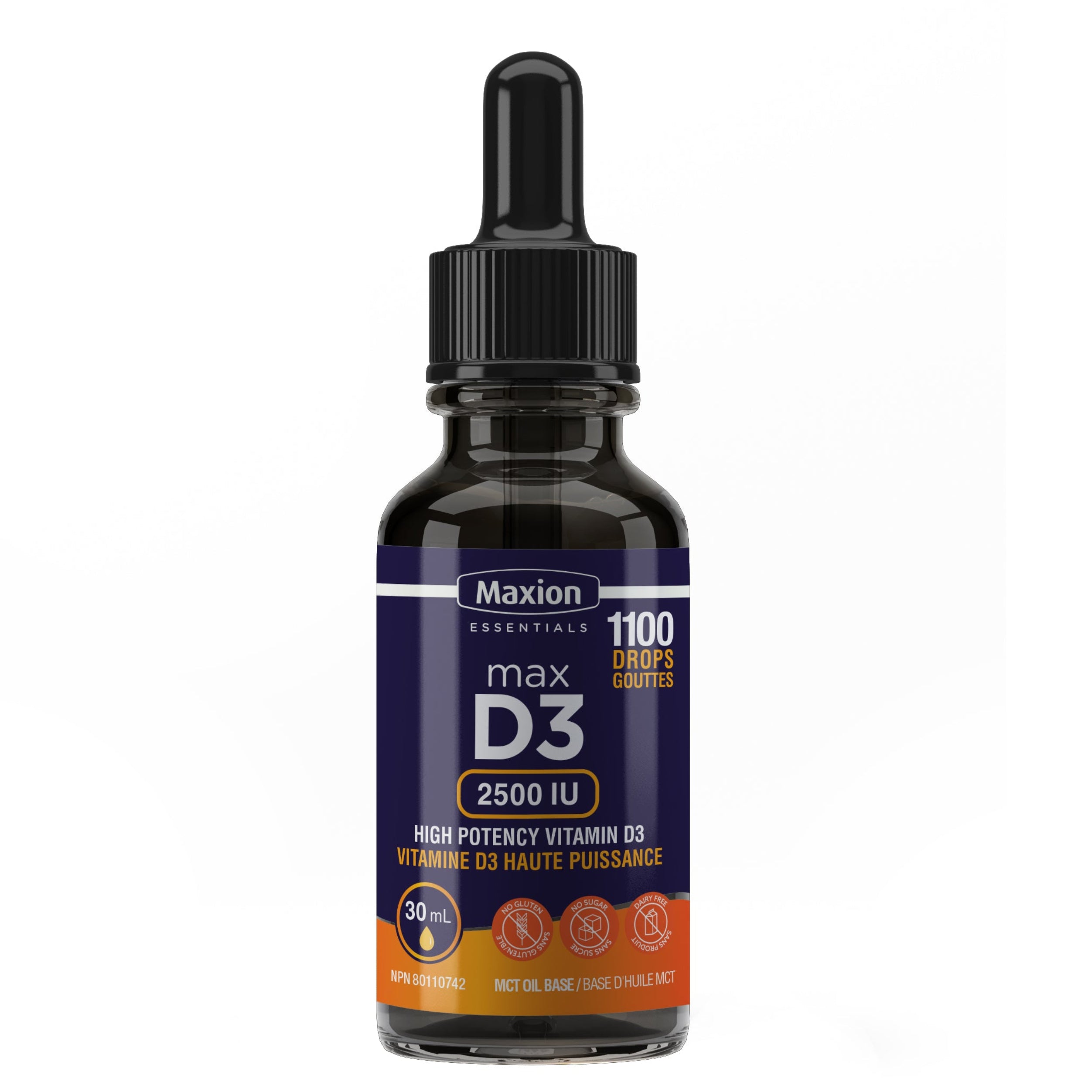Max Vitamin D3 2500 IU  30mL