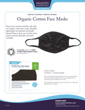 Load image into Gallery viewer, Organic Cotton Face Masks - Recycled Fabric, Eco-Friendly, Biodegradable